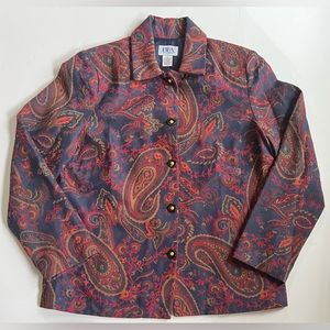 90s BFA Classics Paisley Tapestry Style Jacket